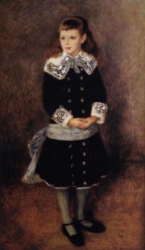 Pierre Auguste Renoir : Marthe Berard, Girl Wearing a Blue Sash